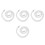 4Pcs White Safety Barrier Rope for Hotel Queue and Event Management 5