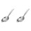 2Pcs Silver Filtering Skimmer Filter Spoon for Stew and Frying 2