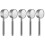5Pcs Silver Bathroom Shower Head Stainless Steel Handheld Rain Sprayer 10