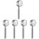 5Pcs Silver Bathroom Shower Head Stainless Steel Handheld Rain Sprayer 6