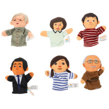 4Sets Lovely Family Finger Puppets Educational Interactive Toys