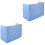 2Pcs Blue Desktop Baffle for Office Private Workstations PP 3