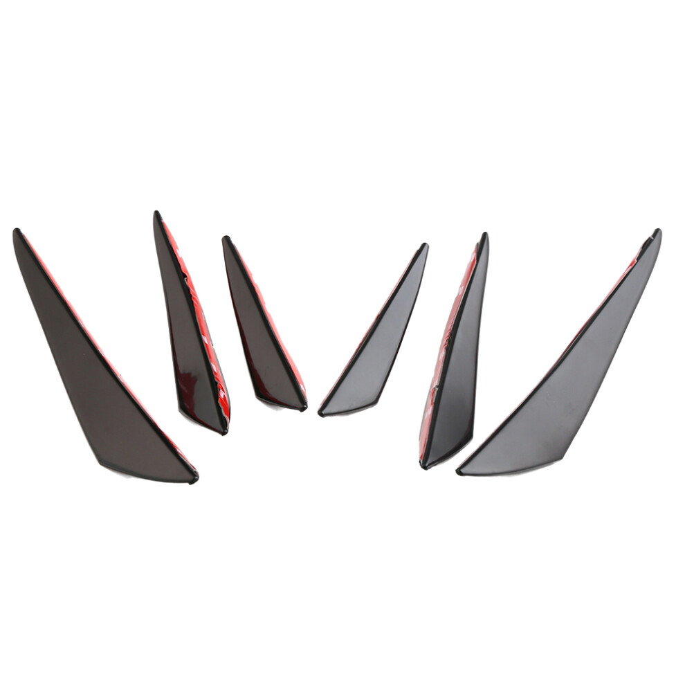 18Pcs Durable Car Bumper Lip Splitter Spoiler For Vehicle Use Black 353813239953
