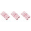 3Sets Infant Spoon and Fork Feeding Set Pink Durable PP with Box 4