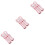 3Sets Infant Spoon and Fork Feeding Set Pink Durable PP with Box 5