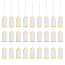 1000Pcs Golden White Jewelry Price Tags Paperboard Rectangular Hanging