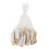 1000Pcs Golden White Jewelry Price Tags Paperboard Rectangular Hanging 10