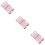 3Sets Infant Spoon and Fork Feeding Set Pink Durable PP with Box 8