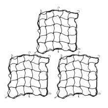9Pcs Elastic Black Rubber Luggage Net for Electric Bike Tough Storage