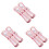 3Sets Infant Spoon and Fork Feeding Set Pink Durable PP with Box 2