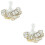 1000Pcs Golden White Jewelry Price Tags Paperboard Rectangular Hanging 7