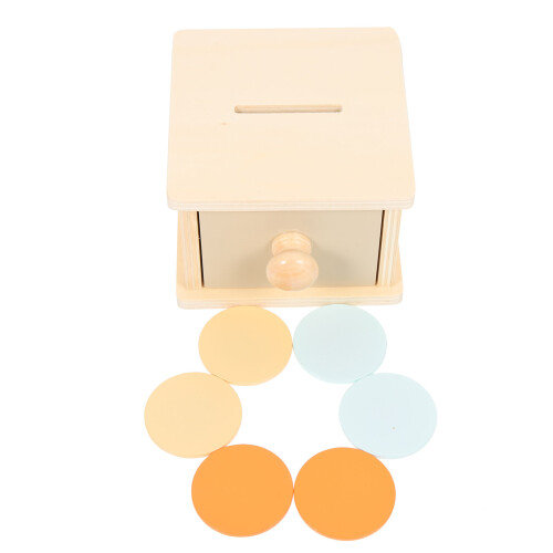 2Pcs Kids Wooden Box Toy Assorted Color Educational