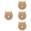 4Pcs Convenient Cat Scratcher Board Light Brown Durable Kitten Toy 6
