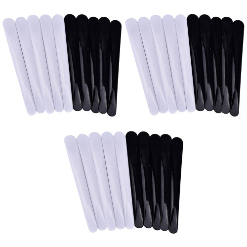 30Pcs Cosmetic Spatula Plastic Makeup Tool for Cream and Mask Assorted 2