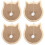 4Pcs Convenient Cat Scratcher Board Light Brown Durable Kitten Toy 5