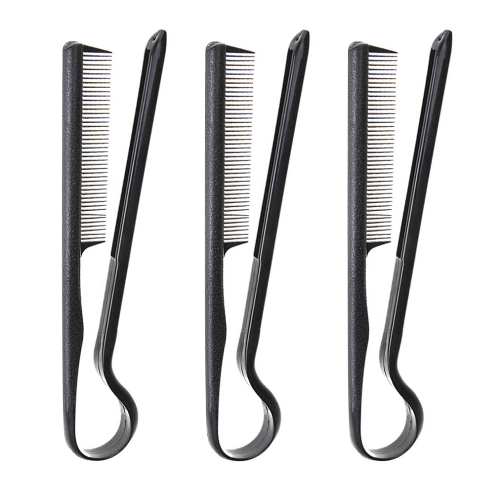 Totority Unisex Black 6Pcs Barber Hair Combs Stable Performance For Salon And Home Use