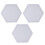 6Pcs Hexagon Canvas Boards White for Painting Artists DIY Projects 1