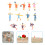 24Pcs Plastic People Figurines Assorted Color Miniature Human Models 8