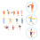 24Pcs Plastic People Figurines Assorted Color Miniature Human Models 10