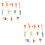 24Pcs Plastic People Figurines Assorted Color Miniature Human Models 6