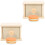 2Pcs Kids Wooden Box Toy Assorted Color Educational 3
