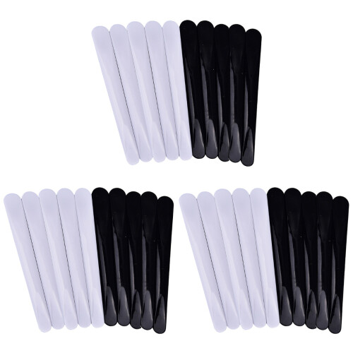 30Pcs Cosmetic Spatula Plastic Makeup Tool for Cream and Mask Assorted 1
