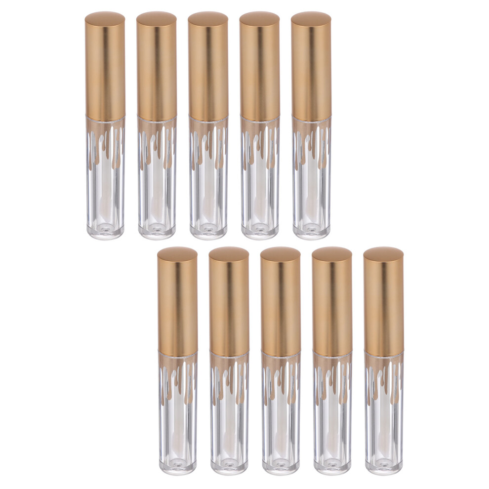 Ohphcall 30Pcs Small Cylindrical Lip Subpackage Bottles Clear Multi Color