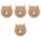 4Pcs Convenient Cat Scratcher Board Light Brown Durable Kitten Toy 3