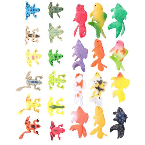 72Pcs Realistic Imitated Animal Models Assorted Color Educational Toys