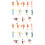 24Pcs Plastic People Figurines Assorted Color Miniature Human Models 5