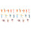 24Pcs Plastic People Figurines Assorted Color Miniature Human Models 2