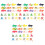 72Pcs Realistic Imitated Animal Models Assorted Color Educational Toys 4