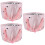 3Pcs Portable Foot Soak Basin Foldable Pink Foot Bath Bag with Handle 8