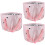 3Pcs Portable Foot Soak Basin Foldable Pink Foot Bath Bag with Handle 7