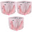 3Pcs Portable Foot Soak Basin Foldable Pink Foot Bath Bag with Handle 4