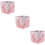 3Pcs Portable Foot Soak Basin Foldable Pink Foot Bath Bag with Handle 10