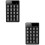 2Pcs Black USB Number Pad Wireless Numeric Keypad Ergonomic Typing Use 6