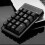 2Pcs Black USB Number Pad Wireless Numeric Keypad Ergonomic Typing Use 8