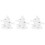 3Sets Ceramic Tableware Stand White Chopsticks Spoon Forks Holder 4