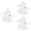 3Sets Ceramic Tableware Stand White Chopsticks Spoon Forks Holder 6
