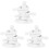 3Sets Ceramic Tableware Stand White Chopsticks Spoon Forks Holder 2