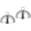2Pcs Stainless Steel Cooking Domes Steak Covers Silver Kitchen Gadget 9