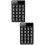 2Pcs Black USB Number Pad Wireless Numeric Keypad Ergonomic Typing Use 7
