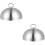 2Pcs Stainless Steel Cooking Domes Steak Covers Silver Kitchen Gadget 11