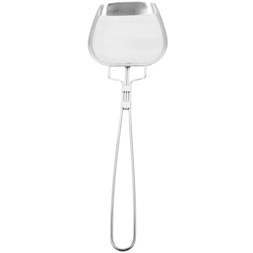 3Pcs Fine Mesh Stainless Steel Strainer Spoon Silver Colander Ladle