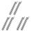6Pcs Lightweight Wire Twisting Tool for Power Drill Electrician Silver 4