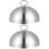 2Pcs Stainless Steel Cooking Domes Steak Covers Silver Kitchen Gadget 10