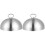 2Pcs Stainless Steel Cooking Domes Steak Covers Silver Kitchen Gadget 7