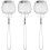3Pcs Fine Mesh Stainless Steel Strainer Spoon Silver Colander Ladle 6