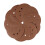 120Pcs Dark Brown 5 Inch Hook and Loop Sanding Discs Aluminium Oxide 1